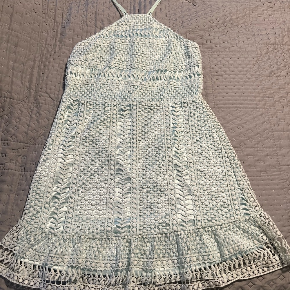 Venus Mint Green Eyelet Dress